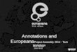 Annotations and Europeana @Project Assembly 2014 - Tech Workshops