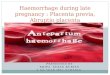 Haemorrhage during late pregnancy