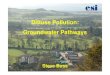 Diffuse Pollution: Groundwater Pathways