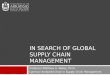 In Search Of Global Scm