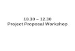 Briefing  project proposal
