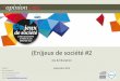 Enquête n°2 Jeu&Education - Sondage OpinionWay pour Enjeux de Société - 5 novembre 2014