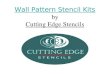 Wall Pattern Stencil Kits by Cutting Edge Stencils