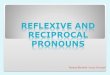 Pronouns reflexive and reciprocal