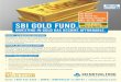 SBI Gold Fund one pager