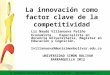 Presentación innovación competitividad congreso emprendimiento