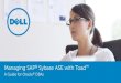 Managing SAP Sybase ASE with Toad - A guide for Oracle DBAs