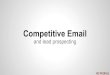 Competitive email and lead prospecting