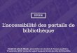 Baromètre de l’accessibilité numérique des portails de bibliothèque en France : analyse quantitative