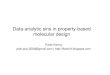 Data-analytic sins in property-based molecular design