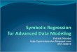 Data Modeling using Symbolic Regression