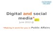 Digital and social media in Public Affairs
