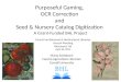 Purposeful Gaming, OCR Correction and Seed & Nursery Catalog Digitization
