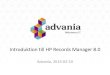 Introduktion till Advanias e-arkivlösning, baserad på HP Records Manager 8 - 2014-02-10