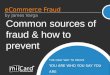 Common sources of fraud & how to prevent