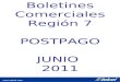 Boletines postpago junio 2011