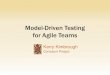 Model-Driven Testing For Agile Teams