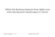 What the business expects from agile