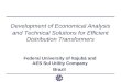 Development of Economical Analysis and Technical Solutions for Efficient Distribution Transformers