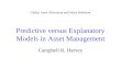 Predictive vs. Explanatory Models (Powerpoint)