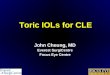 2013 Co-Management - Toric IOL's Dr. Cheung