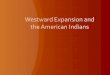 Westward expansion and the american indians