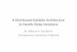 A Distributed Stallable Architecture to Handle Delay Variations