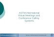 ASTM International Virtual Meetings and