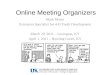 Presentation online meeting organizers