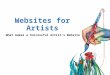 Websites for Artists