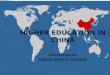 Higher Education in china