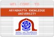 Aryabhatta knowledge university
