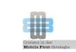 Content in der Mobile First Strategie