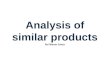 Analysis of similar products