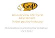 Helgeson - Overview Life Cycle Assessment in the Poultry Industry