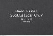 Head First Statistics ch7