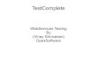 Web Service Testing using TestComplete