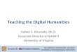 Teaching the Digital Humanities
