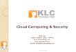Cloud Computing and Security - by KLC Consulting