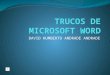 Trucos de microsoft word 2010 y 2013