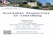 Available properties in lewisburg updated january 2013