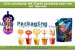 Juice packaging and liquid packaging bags new and improved
