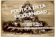 Cartilla "Política en la modernidad"-  tercer periodo