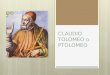 Claudio Tolomeo o Ptolomeo