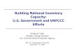 Building National Inventory Capacity: U.S. Government and UNFCCC Efforts