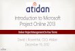 Introduction to Microsoft Project 2013 Online from Atidan