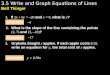 3.5 write and graph equations of lines