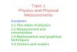 Topic 1realm Of Physics