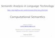 Lecture 2: Computational Semantics