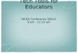 Tech tools for educators (no video)